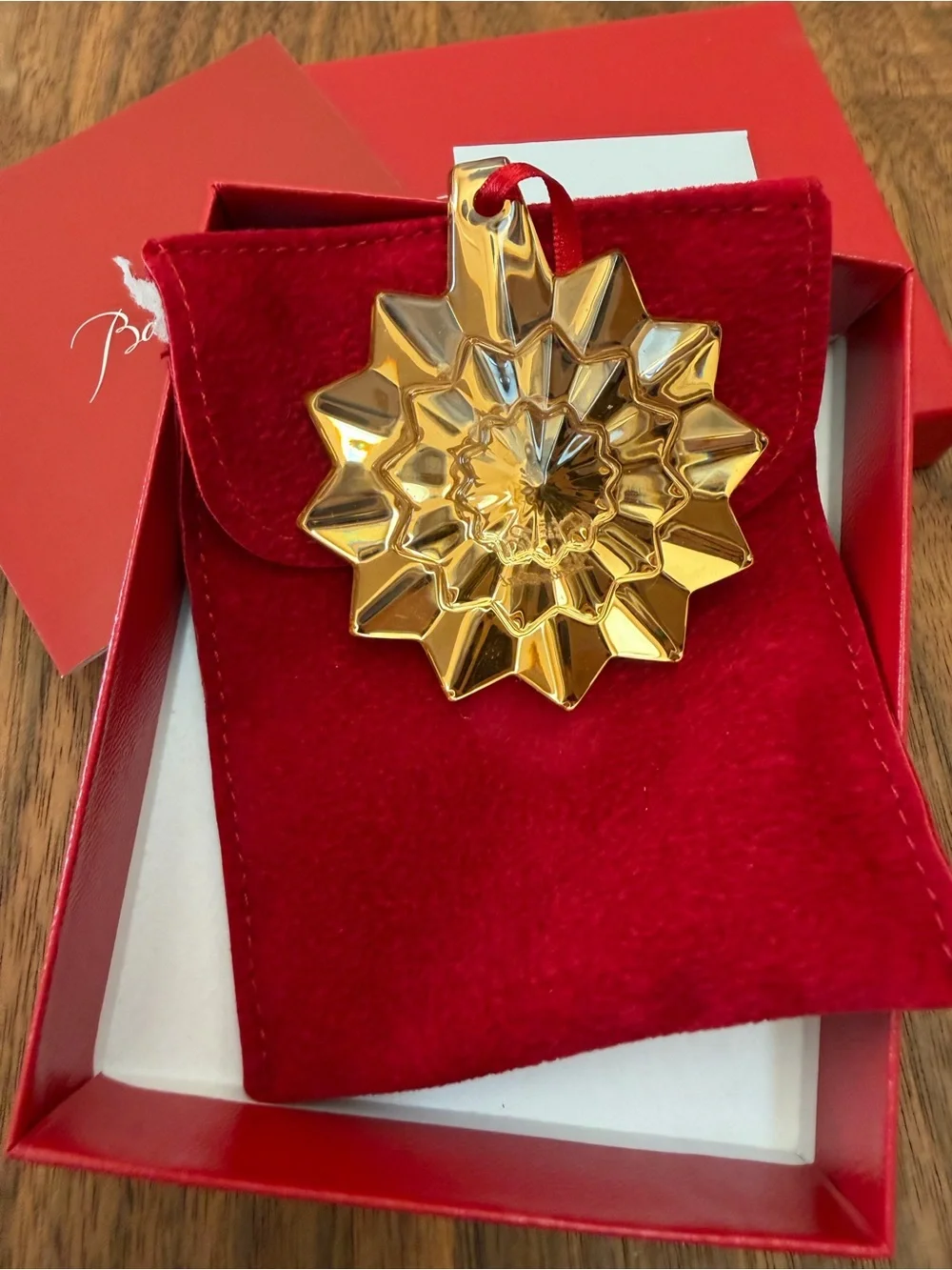 Baccarat Christmas Ornament 2019